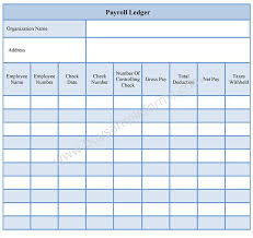 Payroll Ledger Form Payroll Ledger Sample Sample Forms