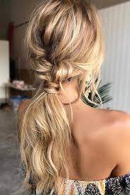 It has been back combed, so its volume considerably increased. Wedding Hairstyles For Long Hair Low Straight Messy Ponytail On Blonde Hair Emmachenartist Wedding Hairstyles For Long Hair Long Hair Styles Messy Wedding Hair