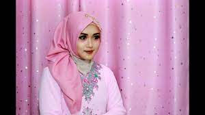 tutorial make up dan hijab sege empat