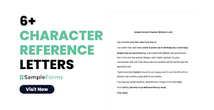 sle character reference letters in