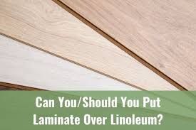 put laminate over linoleum