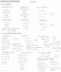 Rational Exponents And Radical Equation