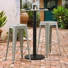 Bar Height Column Outdoor Table Base