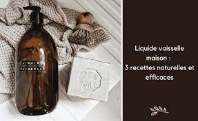 liquide vaisselle maison 3 recettes