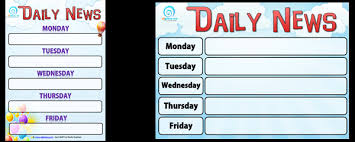 Daily News Chart Classroom Posters Charts Edgalaxy