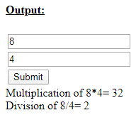 division of two numbers in javascript