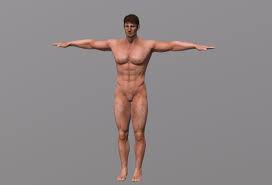 裸男索具3d游戏角色3D模型$12 - .blend .c4d .fbx .obj - Free3D