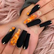 40+ gorgeous fall nail designs that you need to see. Cute Fall Coffin Nails 2020 Ideas Cute Manicure