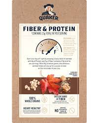 fiber protein instant oatmeal maple