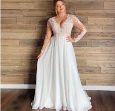 Long sleeve simple casual long sleeve wedding dresses. Cw236 Plus Size V Neck Lace Appliques Long Sleeves Wedding Gown Simple Wedding Dress Country Plus Size Bridal Dresses Lace Wedding Dress With Sleeves