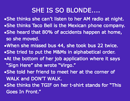 A member has started a discussion. Clean Blonde Jokes For Blonde Lovers