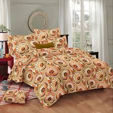 Twill Cotton Brown King Size Bed Sheet