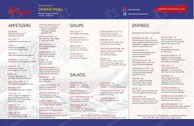 menu at ebisu anese restaurant palm