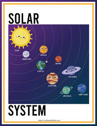 free solar system worksheets for kids
