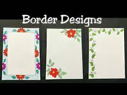 border designs for project how to make