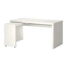 white l shape desk computer table with