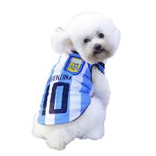 Dog Clothes Football T Shirt Dogs Costume National Soccer 2018 World Cup Fifa Jersey For Pet Argentina Walmart Com