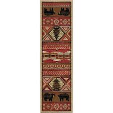 mayberry rug lodge king red pine claret