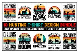 Hunting T Shirt Design Bundle Hunting