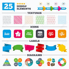 Offer Sale Tags Textures And Charts Sale Icons Best Special