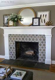 our new fireplace tile surround