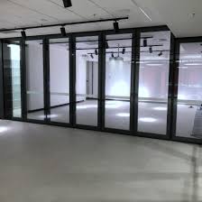 acoustic movable glass wall with smart