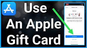 how to use apple gift card for in app