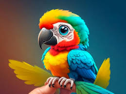 premium photo the beautiful cute parrot