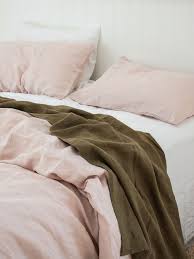 blush pink bedding