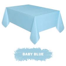Blue Plastic Tablecloths 54 X 72 Inch