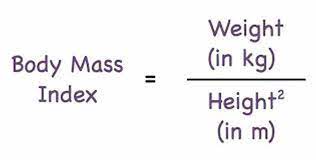 mass index chart formula how to
