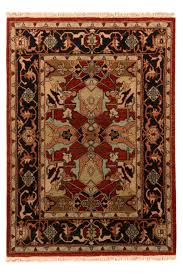 beige wool rug with fl patterns