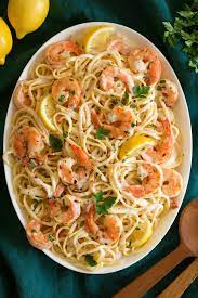 creamy lemon shrimp pasta cooking cly