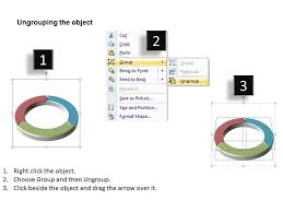 Segments Of Round Chart In Ring Shape 3 Stages Powerpoint