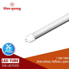 Đèn LED tube Điện Quang ĐQ LEDTU05 18740 (1.2m 18W coolwhite thân nhôm đầu  đèn xoay)