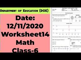 class 6 math worksheet 14 hindi medium