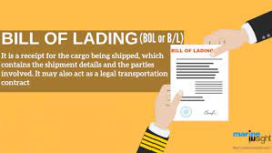 bill of lading in shipping importance