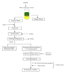 Flow Chart Of The Overall Process For Ethanol Production