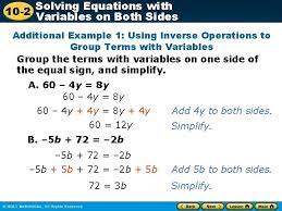Solving Equations With 10 2 Variables