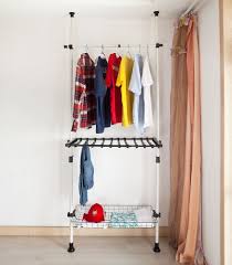 I'd seen quite a few of them around pinterest that looked amazing and i'd picked up some metal pole tubes in a clearance sale (knowing full well i'd use them for something). Sobuy Frg35 Telescopic Storage Shelving Wardrobe Organiser Clothes Rack Coat Racks Aliexpress