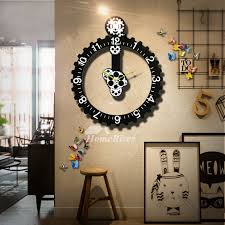 Decorative Wall Clocks Skeleton Round