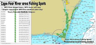 North Carolina Fishing Spots Maps Gps Coordinates For