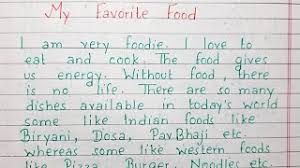 write an essay on my favorite food my