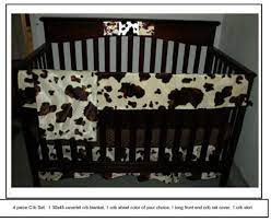 Western Baby Bedding Set Cow Print Baby