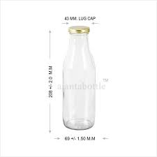 glass 500 ml milk bottle rs 13 90