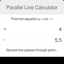 Parallel Line Calculator