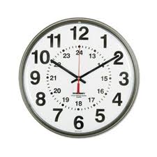 Atomic Slimline Wall Clock