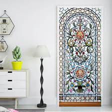 3d self adhesive stained glass window