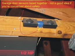 garage door sensors overhead door