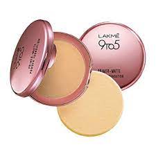 lakme 9 to 5 primer with matte powder foundation compact ivory cream